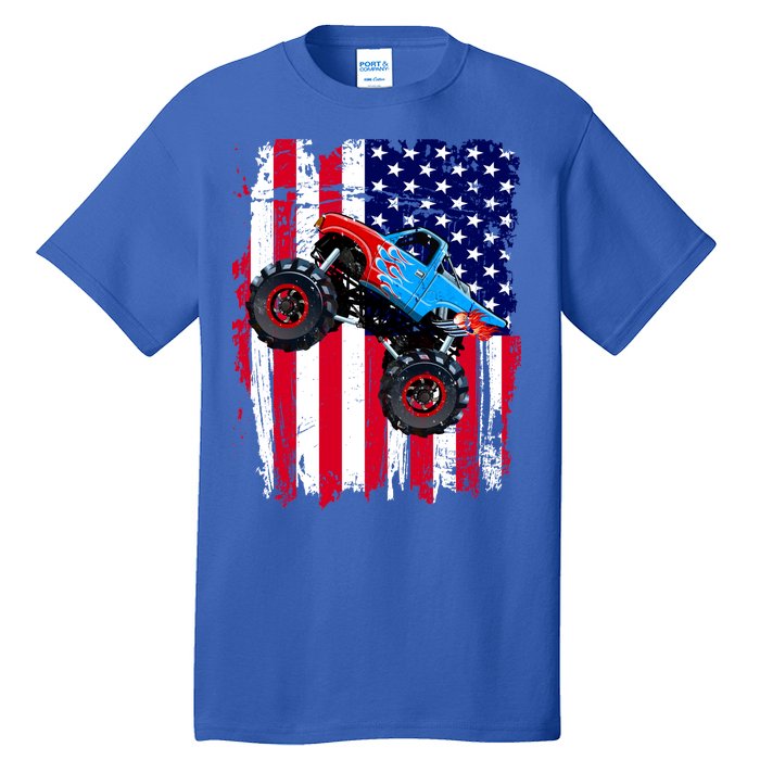 American Monster Truck Flag Tall T-Shirt