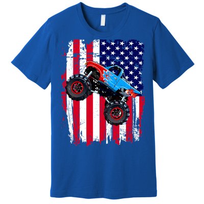 American Monster Truck Flag Premium T-Shirt