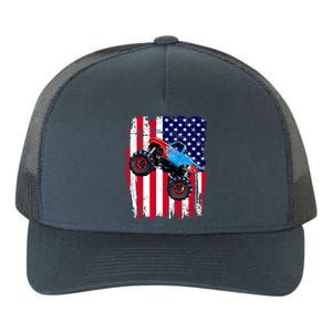 American Monster Truck Flag Yupoong Adult 5-Panel Trucker Hat