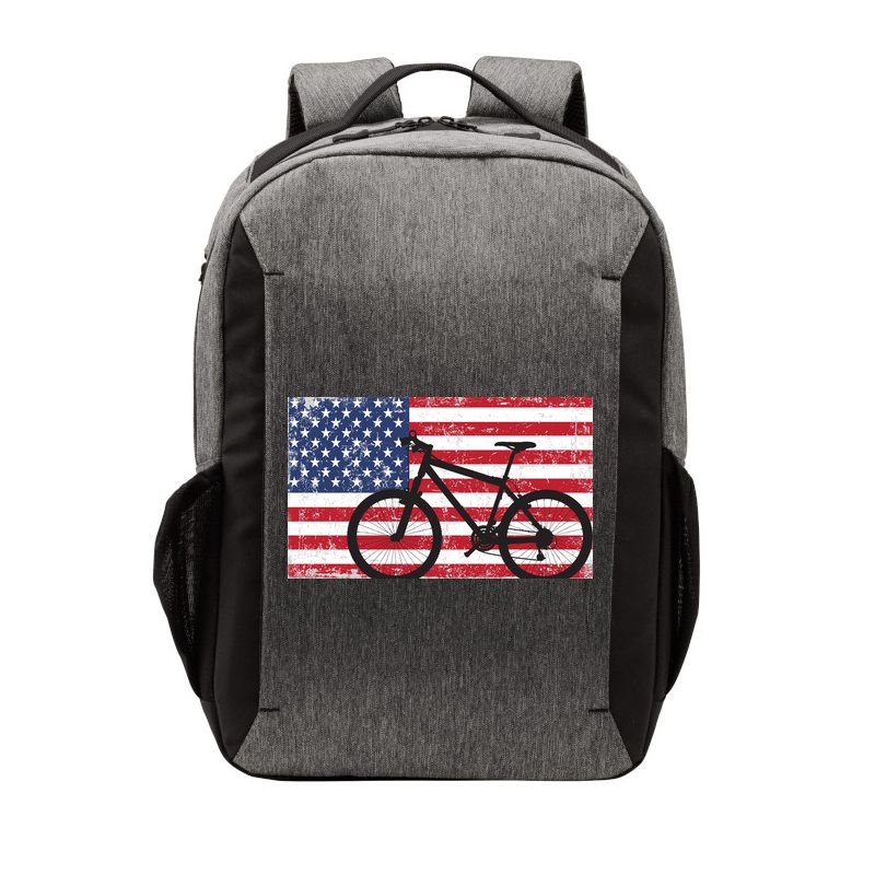 American Mountain Bike USA Flag Vector Backpack