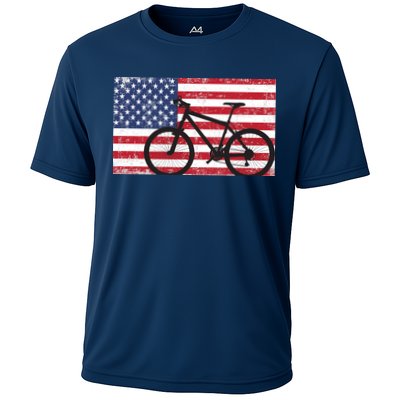 American Mountain Bike USA Flag Performance Shirt