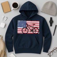 American Mountain Bike USA Flag Hoodie