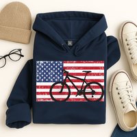 American Mountain Bike USA Flag Hoodie