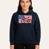 American Mountain Bike USA Flag Hoodie