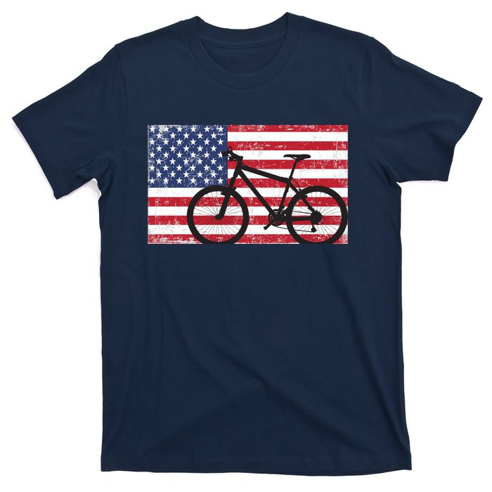 American Mountain Bike USA Flag T-Shirt