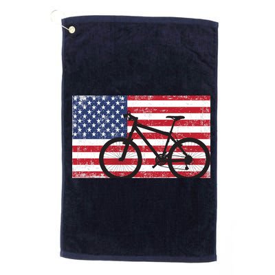 American Mountain Bike USA Flag Golf Towel