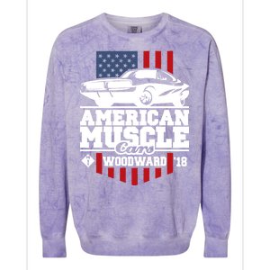 American Muscle Cars Woodward 2018 Colorblast Crewneck Sweatshirt