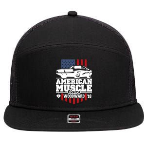 American Muscle Cars Woodward 2018 7 Panel Mesh Trucker Snapback Hat