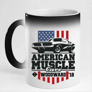 American Muscle Cars Woodward 2018 11oz Black Color Changing Mug