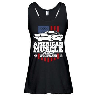 American Muscle Cars Woodward 2018 Ladies Essential Flowy Tank