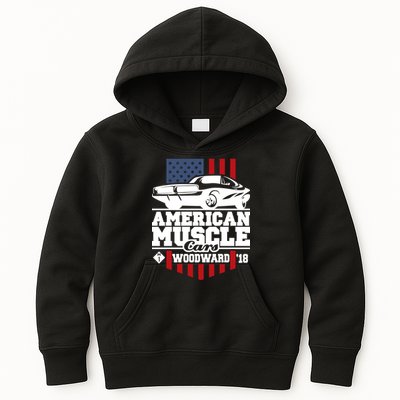 American Muscle Cars Woodward 2018 Kids Hoodie