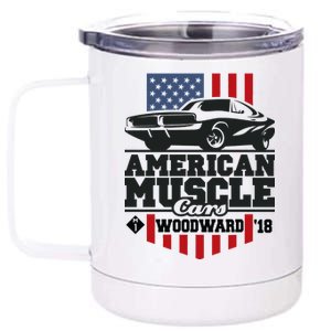 American Muscle Cars Woodward 2018 12 oz Stainless Steel Tumbler Cup