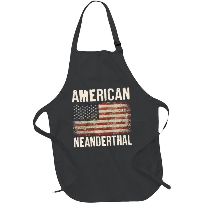 American Neanderthal Distressed US Flag Apron