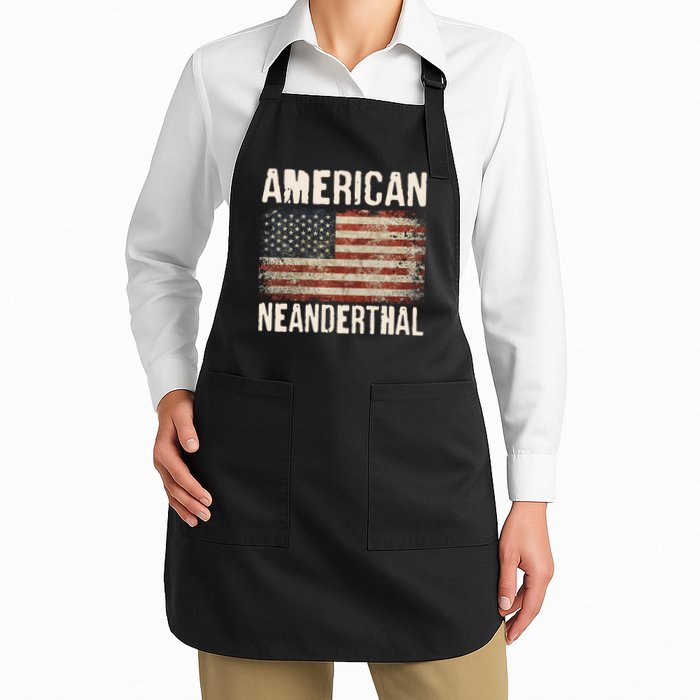 American Neanderthal Distressed US Flag Apron