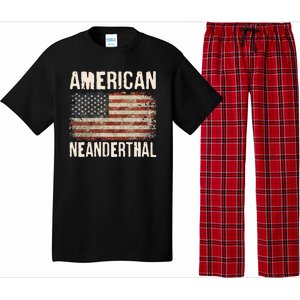 American Neanderthal Distressed US Flag Pajama Set