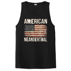 American Neanderthal Distressed US Flag PosiCharge Competitor Tank