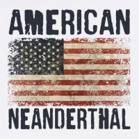 American Neanderthal Distressed US Flag Garment-Dyed Sweatshirt