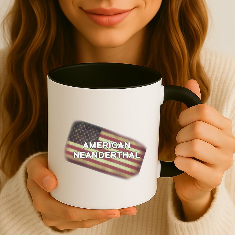 American Neanderthal Flag Mug