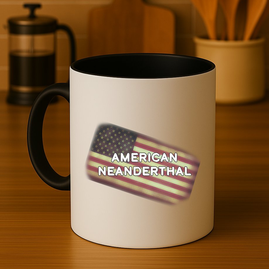 American Neanderthal Flag Mug