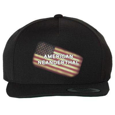 American Neanderthal Flag Wool Snapback Cap