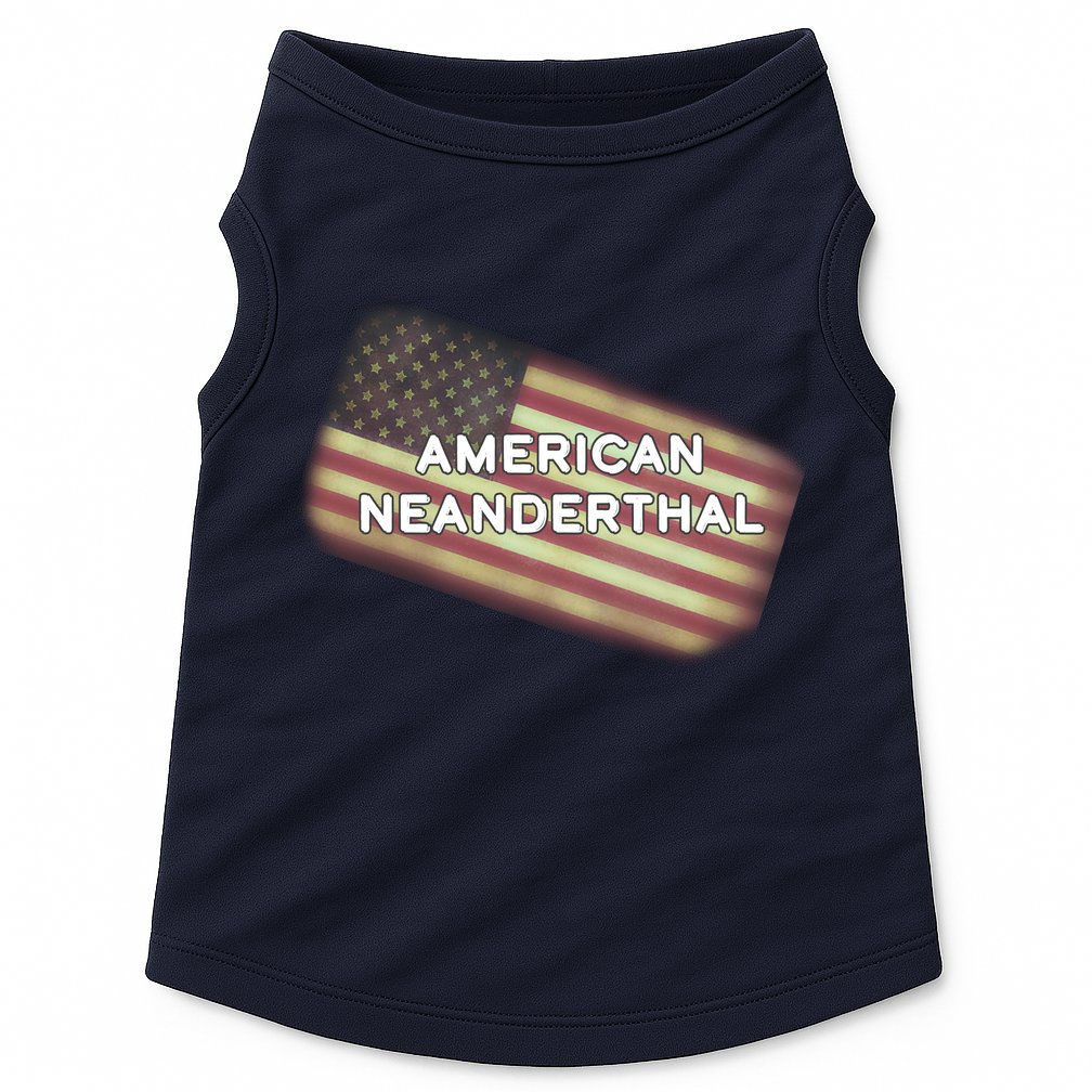 American Neanderthal Flag Doggie Tank