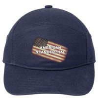 American Neanderthal Flag 7-Panel Snapback Hat