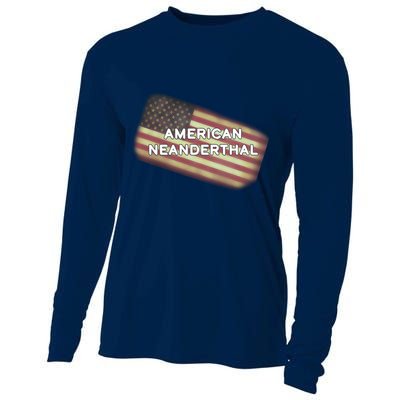 American Neanderthal Flag Cooling Performance Long Sleeve Crew