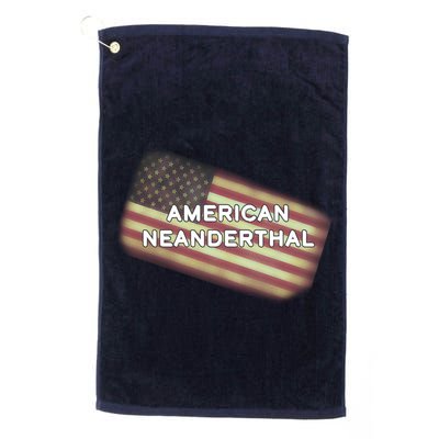 American Neanderthal Flag Golf Towel