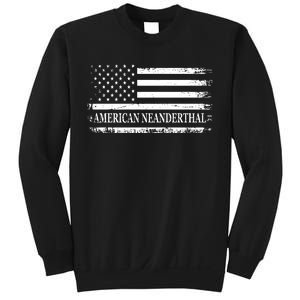 American Neanderthal USA American Flag Sweatshirt