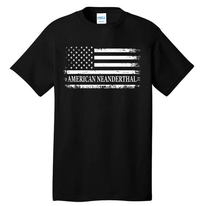 American Neanderthal USA American Flag Tall T-Shirt