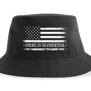 American Neanderthal USA American Flag Sustainable Bucket Hat