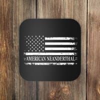 American Neanderthal USA American Flag Coaster