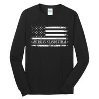 American Neanderthal USA American Flag Tall Long Sleeve T-Shirt