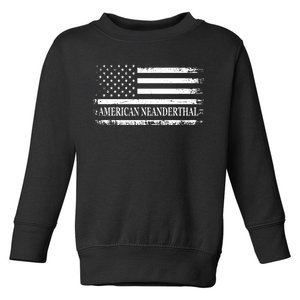 American Neanderthal USA American Flag Toddler Sweatshirt