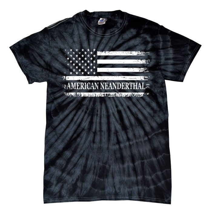 American Neanderthal USA American Flag Tie-Dye T-Shirt