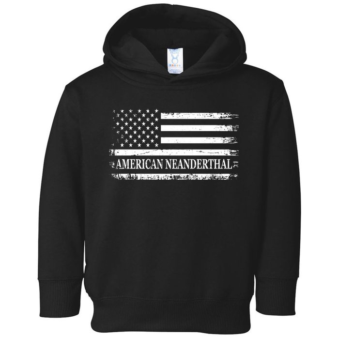 American Neanderthal USA American Flag Toddler Hoodie