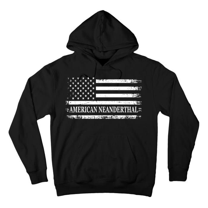 American Neanderthal USA American Flag Tall Hoodie