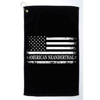 American Neanderthal USA American Flag Golf Towel
