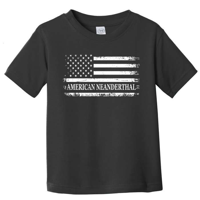 American Neanderthal USA American Flag Toddler T-Shirt