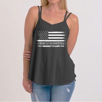 American Neanderthal USA American Flag Women's Strappy Tank