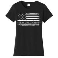 American Neanderthal USA American Flag Women's T-Shirt