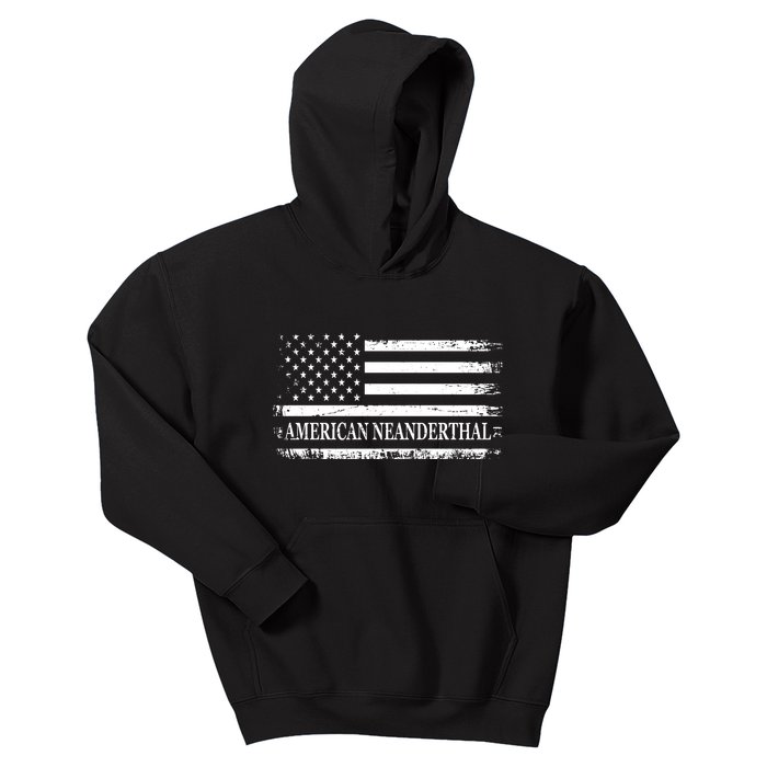 American Neanderthal USA American Flag Kids Hoodie