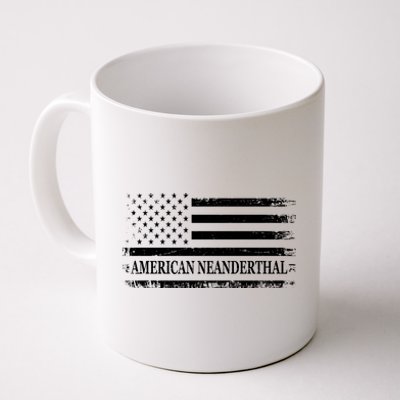 American Neanderthal USA American Flag Coffee Mug