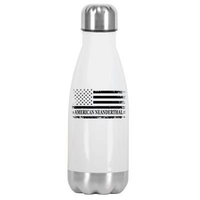 American Neanderthal USA American Flag Stainless Steel Insulated Water Bottle