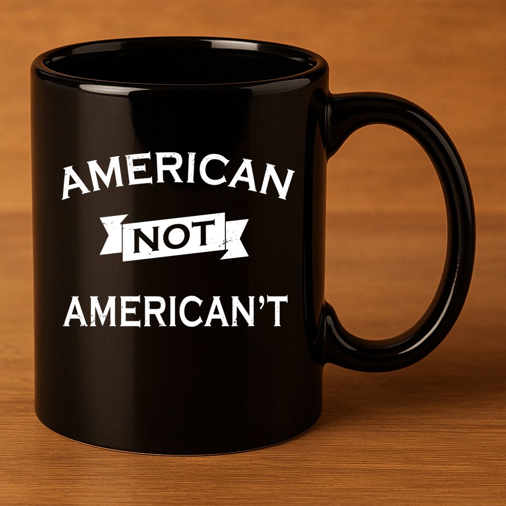 American Not American't 11oz C Handle Ceramic Mug