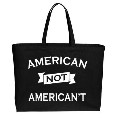 American Not American't Cotton Canvas Jumbo Tote