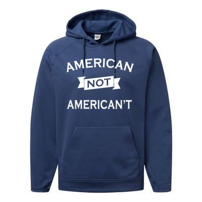 American Not American't Performance Fleece Hoodie