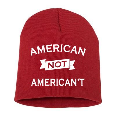 American Not American't Short Acrylic Beanie