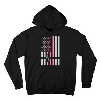 American Nurse USA Flag Hoodie