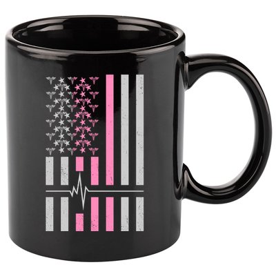 American Nurse USA Flag 11oz C Handle Ceramic Mug